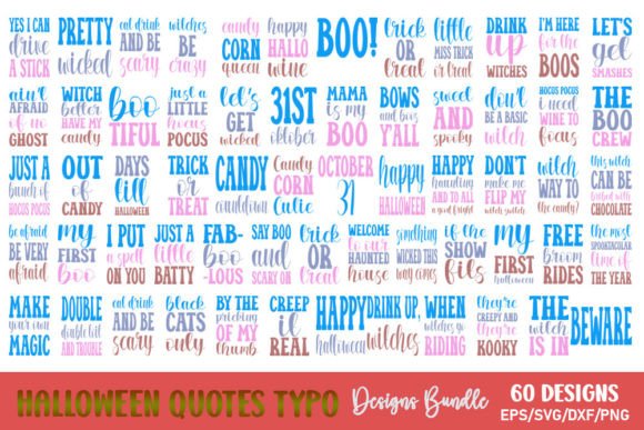 Download Halloween Quotes Typo Bundle - Halloween Collection