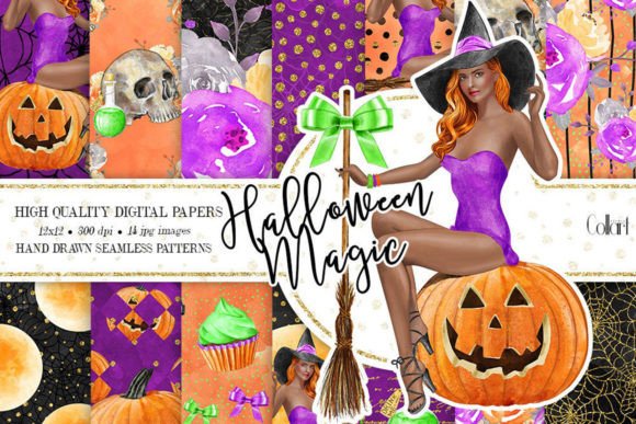 Download Halloween Background, Seamless Patterns - Halloween Collection