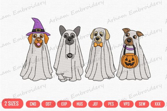 Download Halloween Ghost Dogs - Halloween Collection