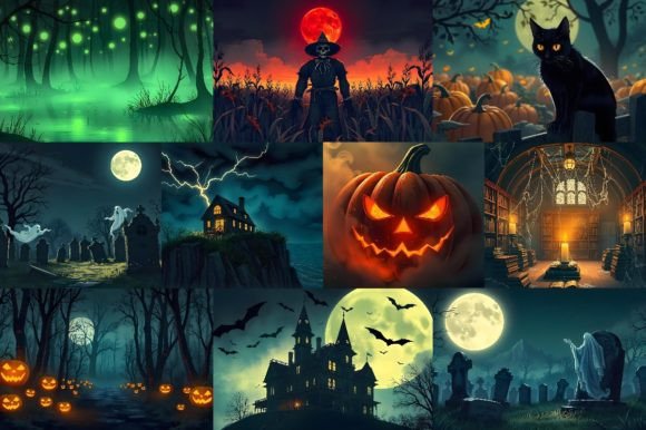 Download 40 Halloween Theme Background Wallpaper - Halloween Collection