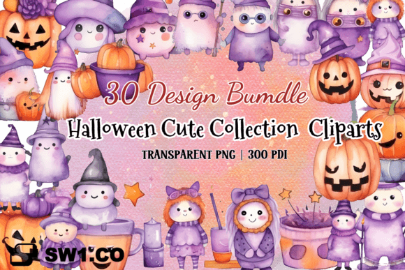 Download Halloween Cute Collections Cliparts PNG - Halloween Collection