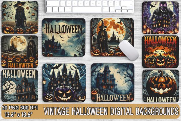 Download Vintage Halloween Background Bundle - Halloween Collection