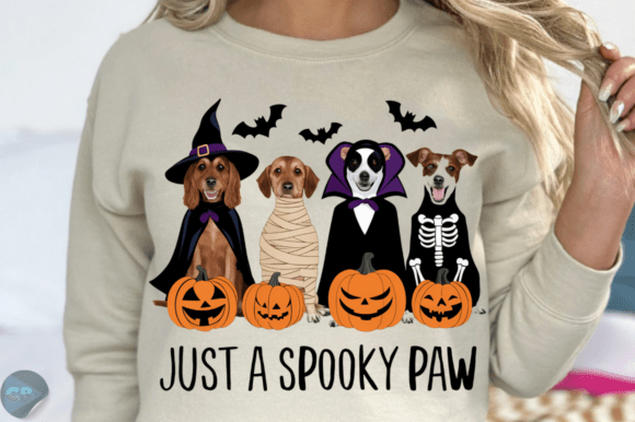 Download Dog Halloween Just a Spooky Paw PNG - Halloween Collection