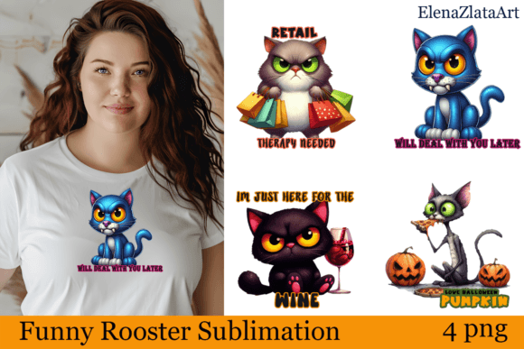 Download Sarcastic Cat Halloween Clipart Watercor - Halloween Collection