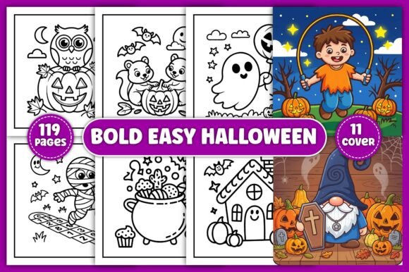 Download Bold &amp; Easy Halloween Coloring Pages - Halloween Collection