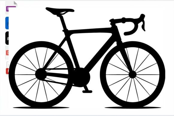 Download Road Bike Silhouette Vector Graphic Art - Vector graphic Collection