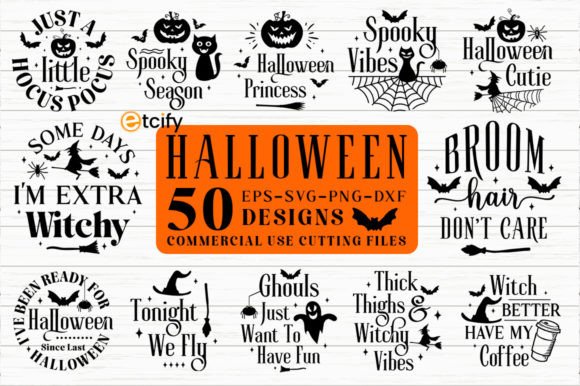 Download Vintage Halloween SVG Bundle, Round Sign - Halloween Collection