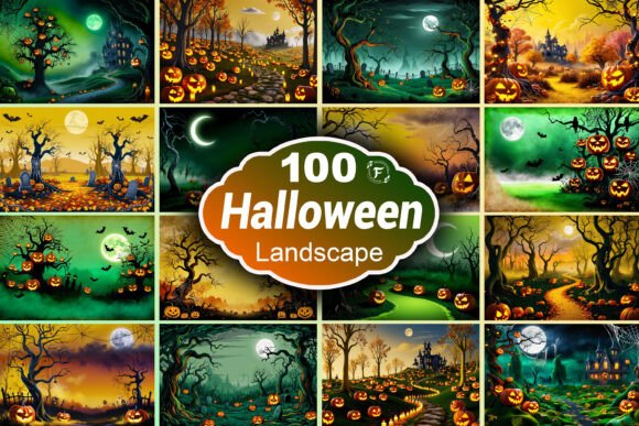 Download Halloween Scene Landscape Wallpaper - Halloween Collection