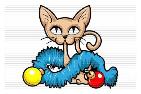 Download Christmas Cat Destroy Tree Decorations - Tree decorations Collection