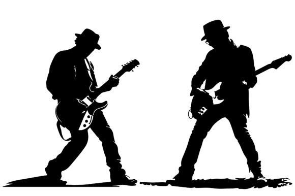 Download Guitar Player Silhouette Vector Graphic - Vector graphic Collection