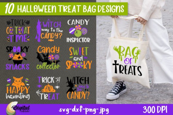 Download Bundle Halloween Treat Bags SVG - Treat Collection