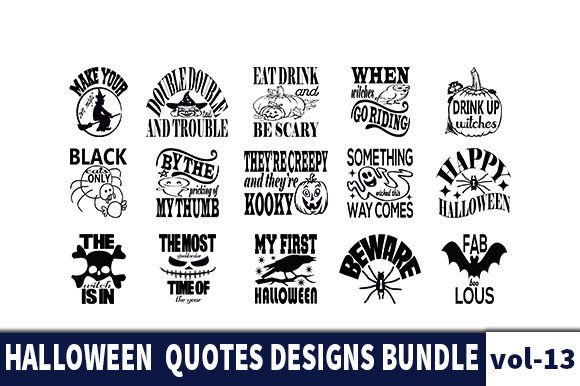 Download 15 HALLOWEEN Designs Bundle - Halloween Collection