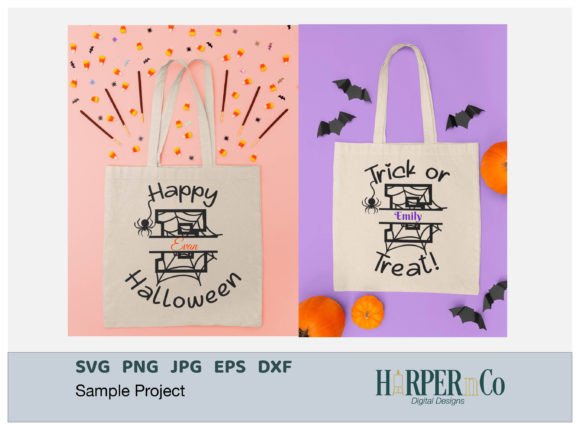 Download Halloween Monogram E SVG, Trick or Treat - Treat Collection