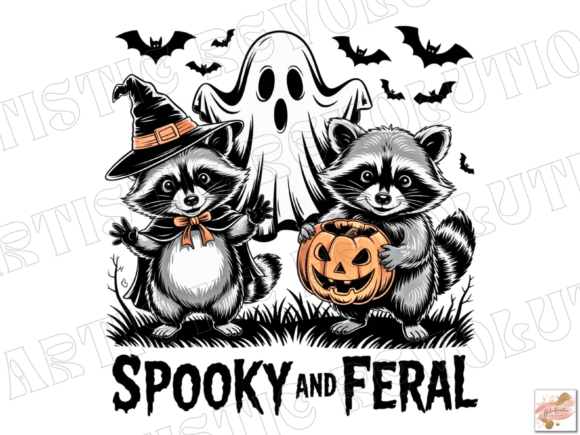 Download Spooky Halloween Feral Raccoon Png - Halloween Collection